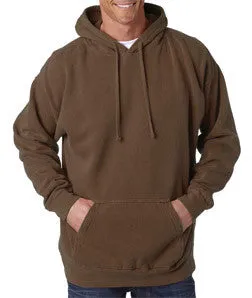1567 Chouinard Adult Hooded Blended Sweatshirt Brown Dirdye