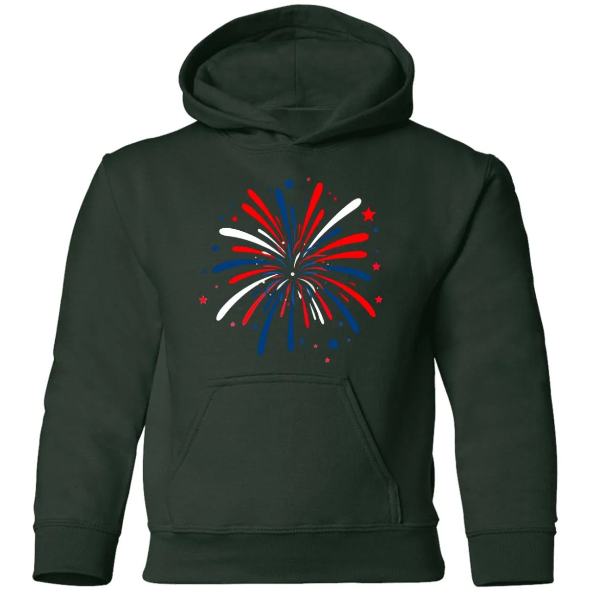 4th of July Firework -- Youth Pullover Hoodie