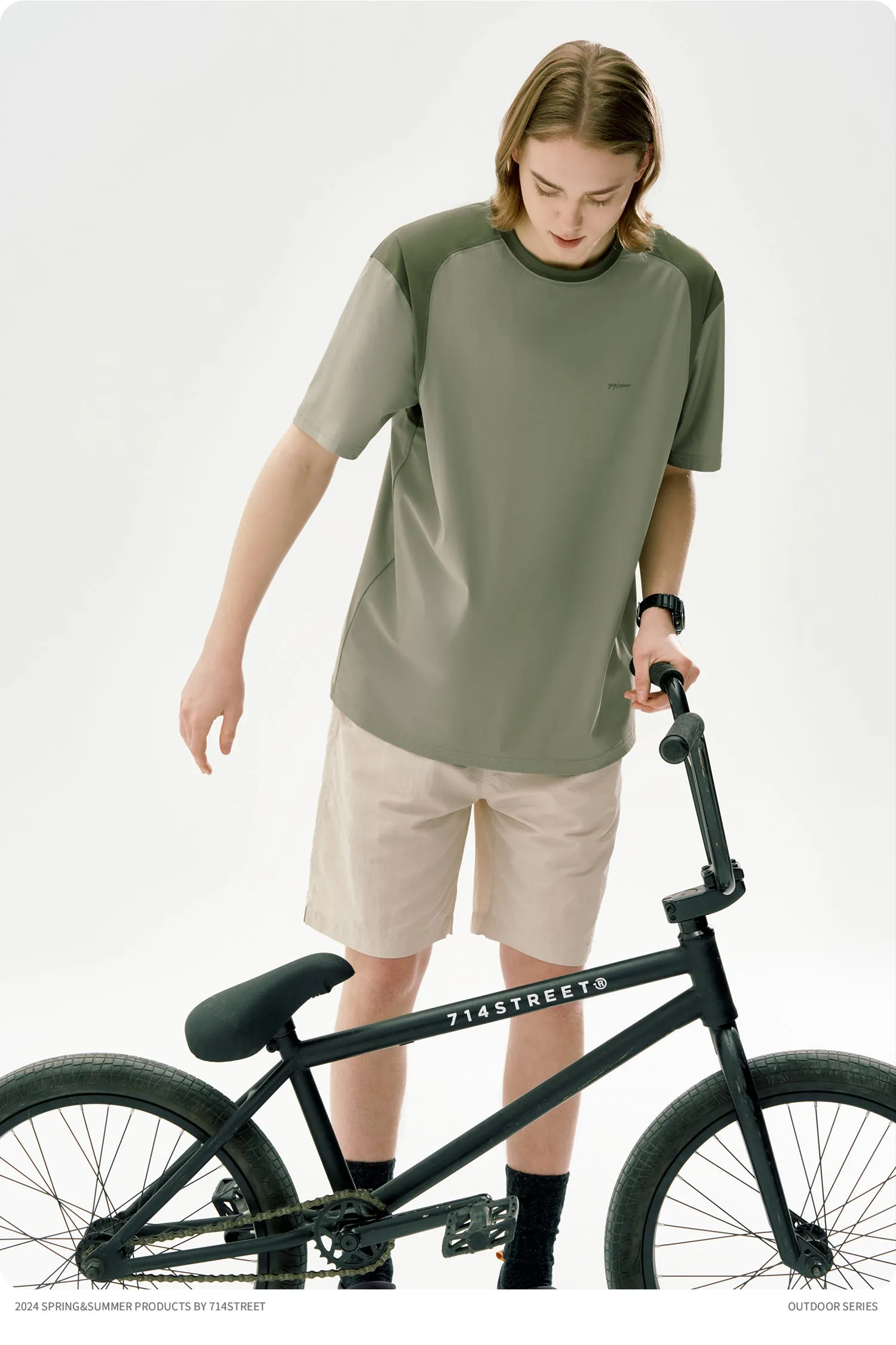 714STREET ナイロンドライTシャツ 714ST063