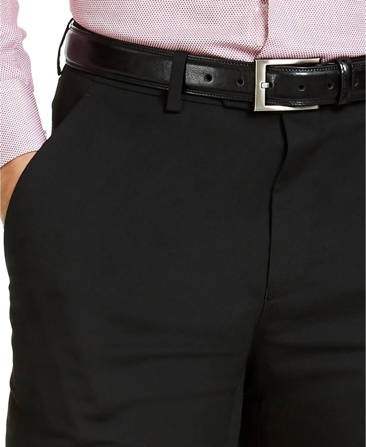 Alfani Men's Dress Pants 30 X 32 Black Slim-Fit Stretch Solid