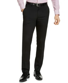 Alfani Men's Dress Pants 30 X 32 Black Slim-Fit Stretch Solid