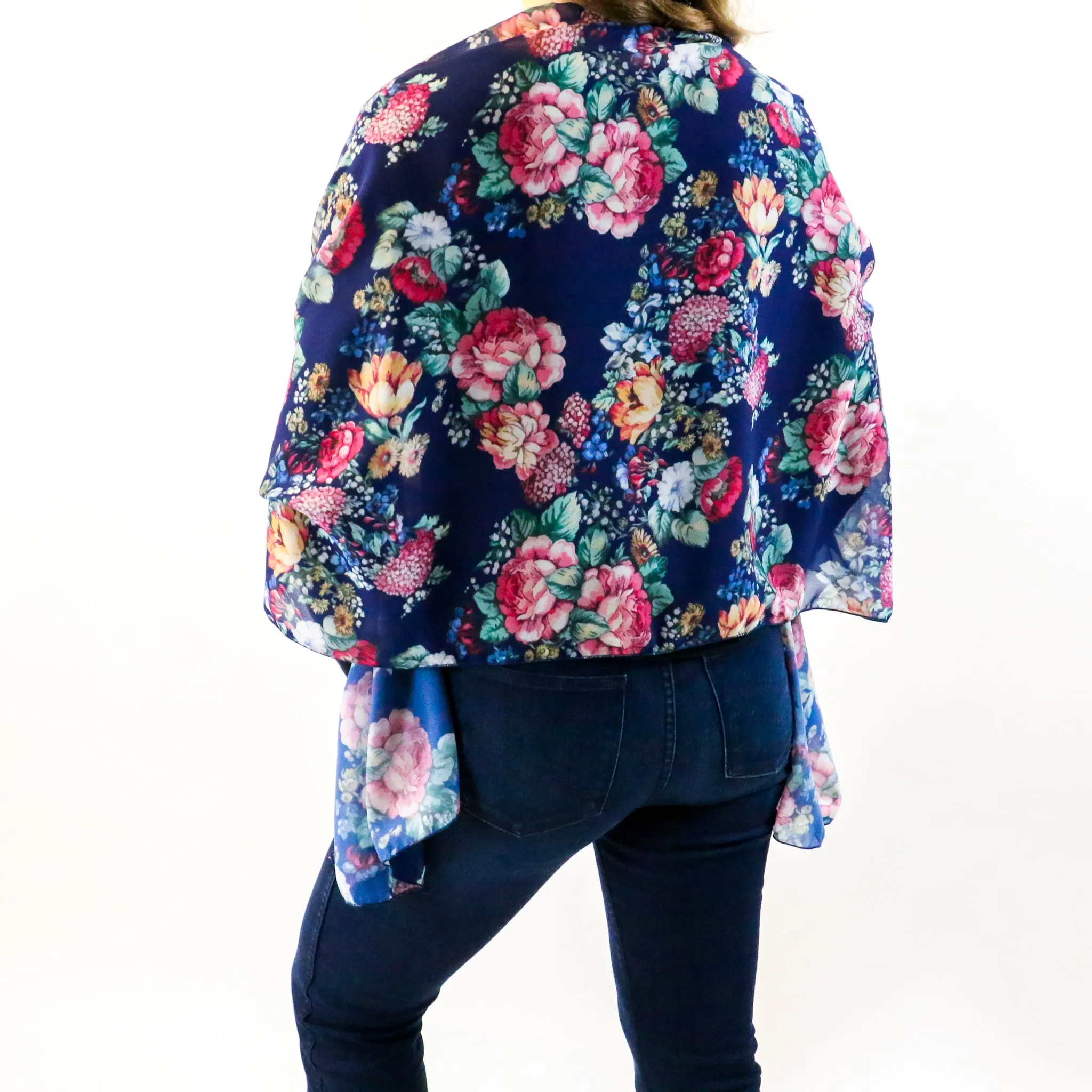 Allison Floral Rectangle Scarf