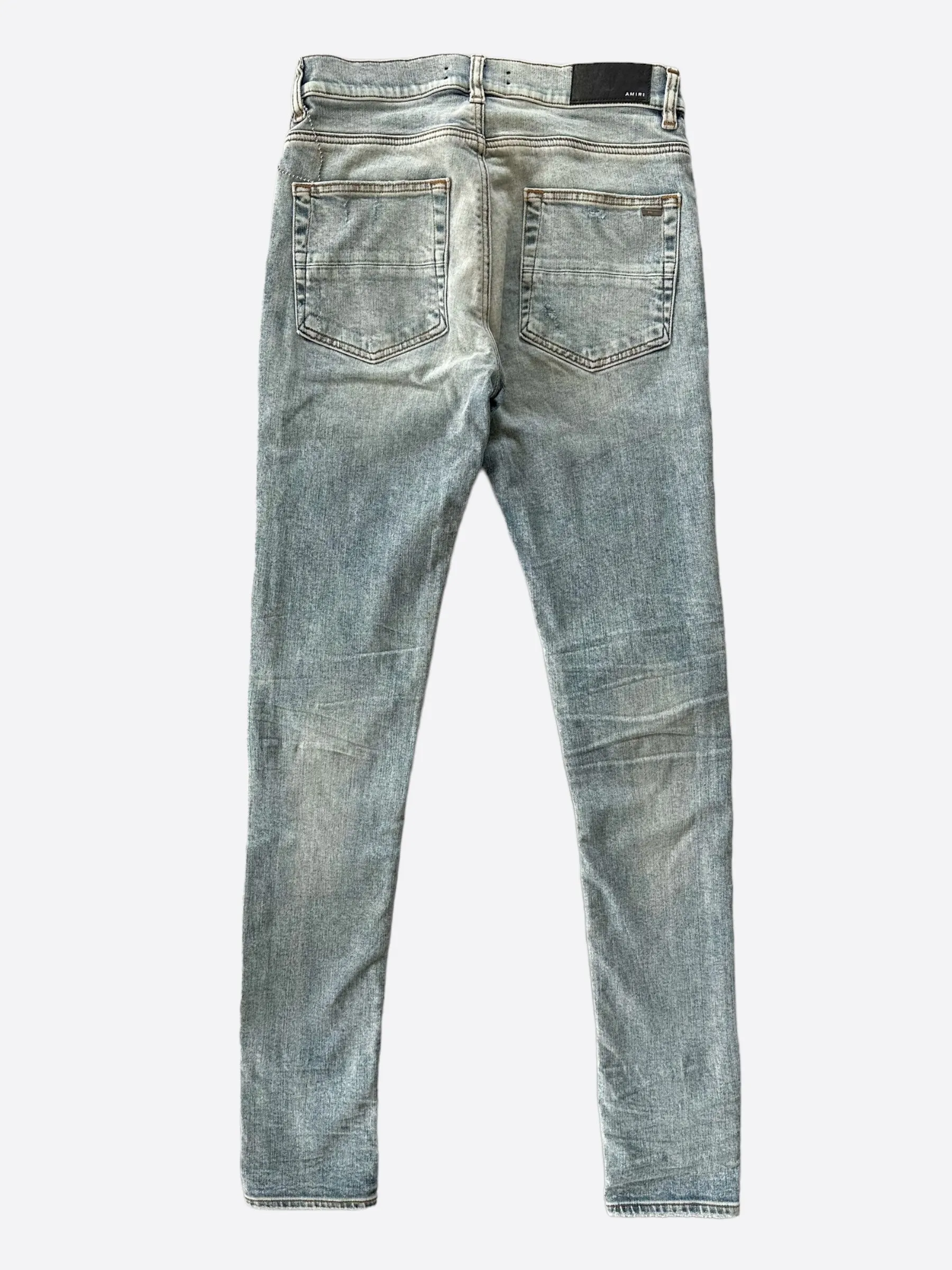 Amiri Stone Indigo & Black Patch MX1 Jeans