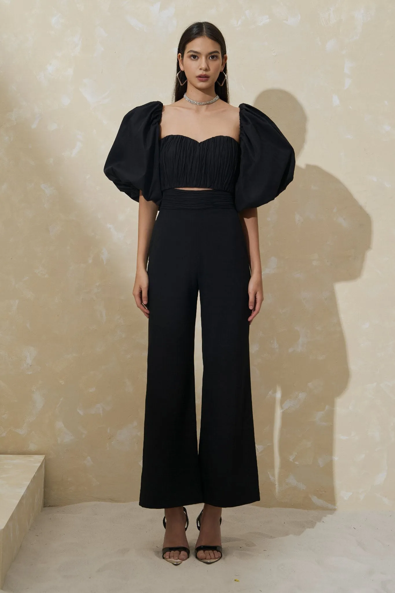 Ara Puff Sleeve Cropped Top