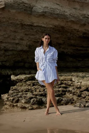 Aston Studio | Buddy Shirt - Celeste Stripe