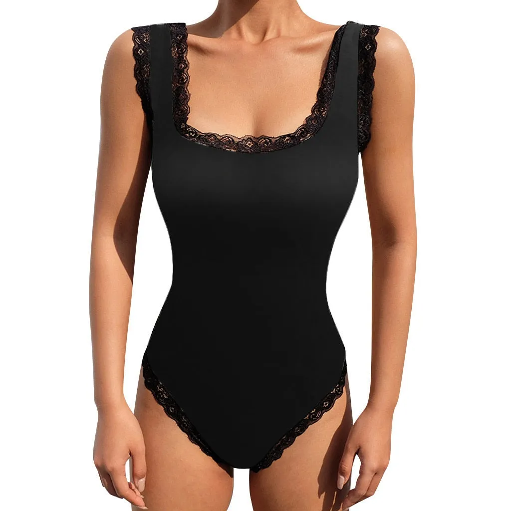 Backless Ribbed Bodysuit