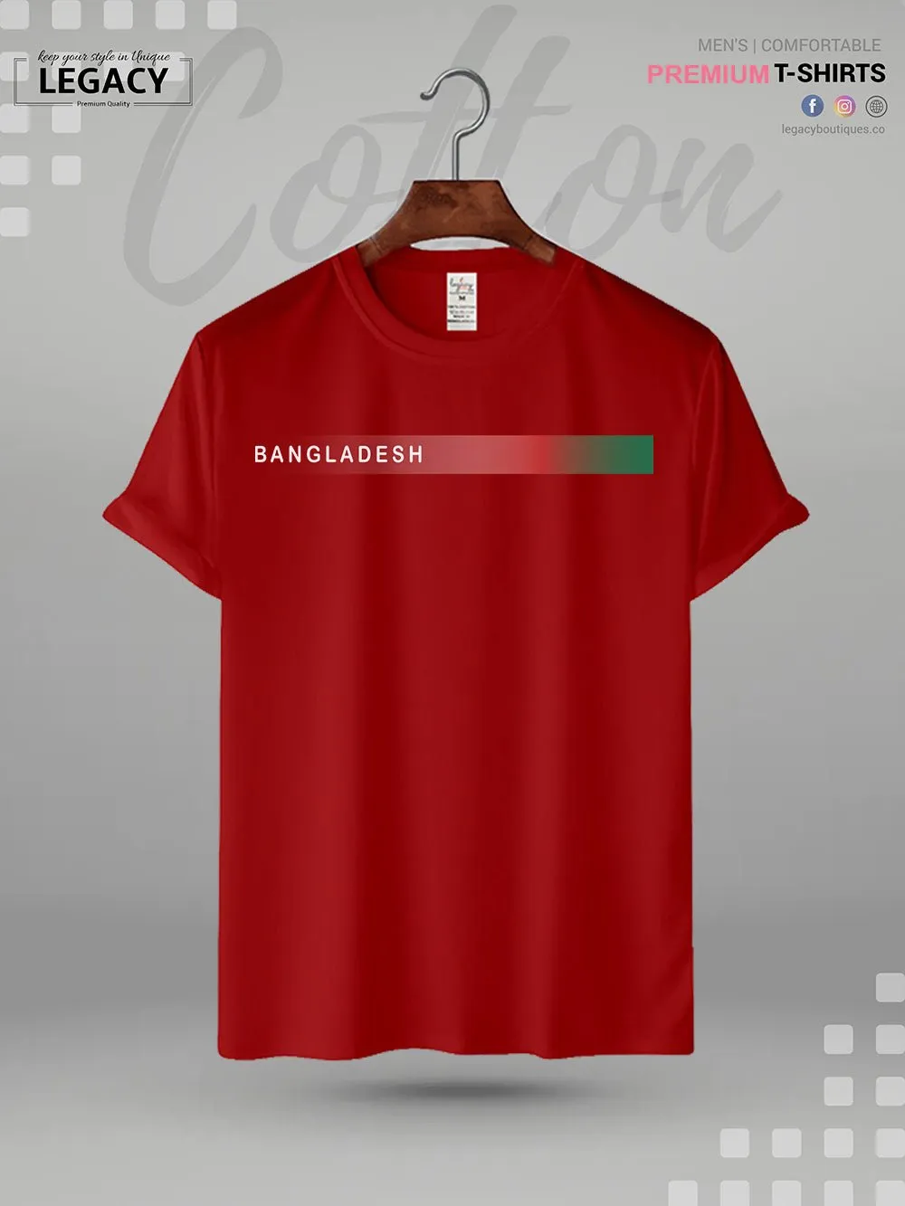 Bangladesh Print Men's High Quality T-Shirt In Lowest Price Only In Dhaka