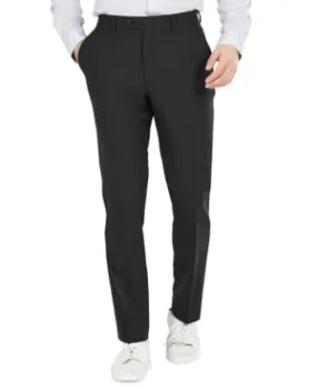 Bar Iii Mens Slim fit Dress Pants 33 / 30 black Solid