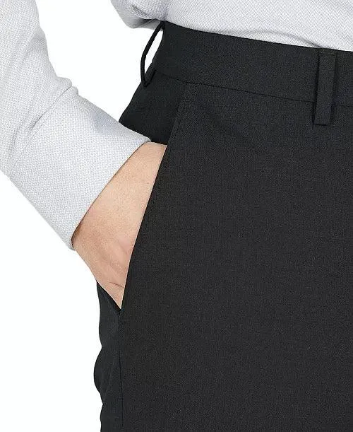 Bar Iii Mens Slim fit Dress Pants 33 / 30 black Solid