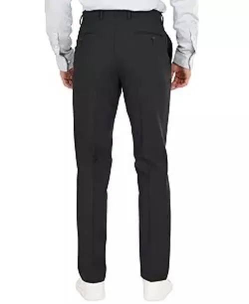 Bar Iii Mens Slim fit Dress Pants 33 / 30 black Solid