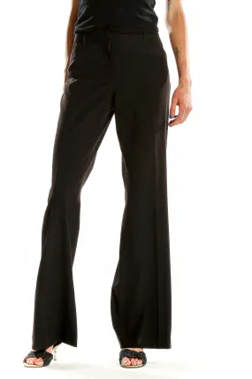 Black Wide-Leg Dress Pants