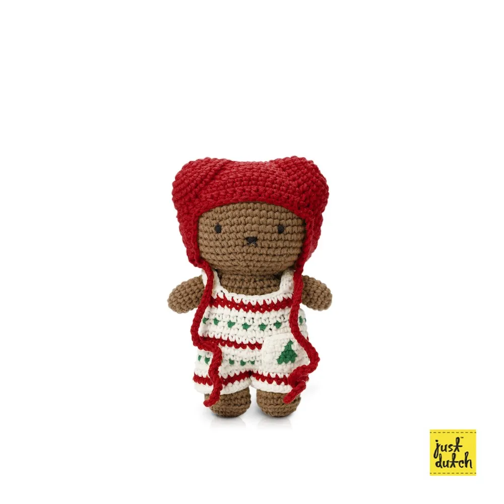 Boris and Christmas overall  hat