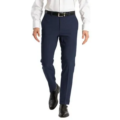Calvin Klein Mens Skinny fit Dress Pants 36 / 34 Blue Solid