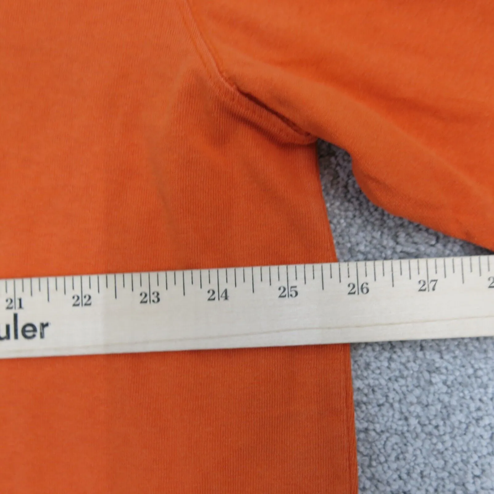 Carhartt Mens Crew Neck T Shirt Short Sleeves Original Fit Orange Size XL