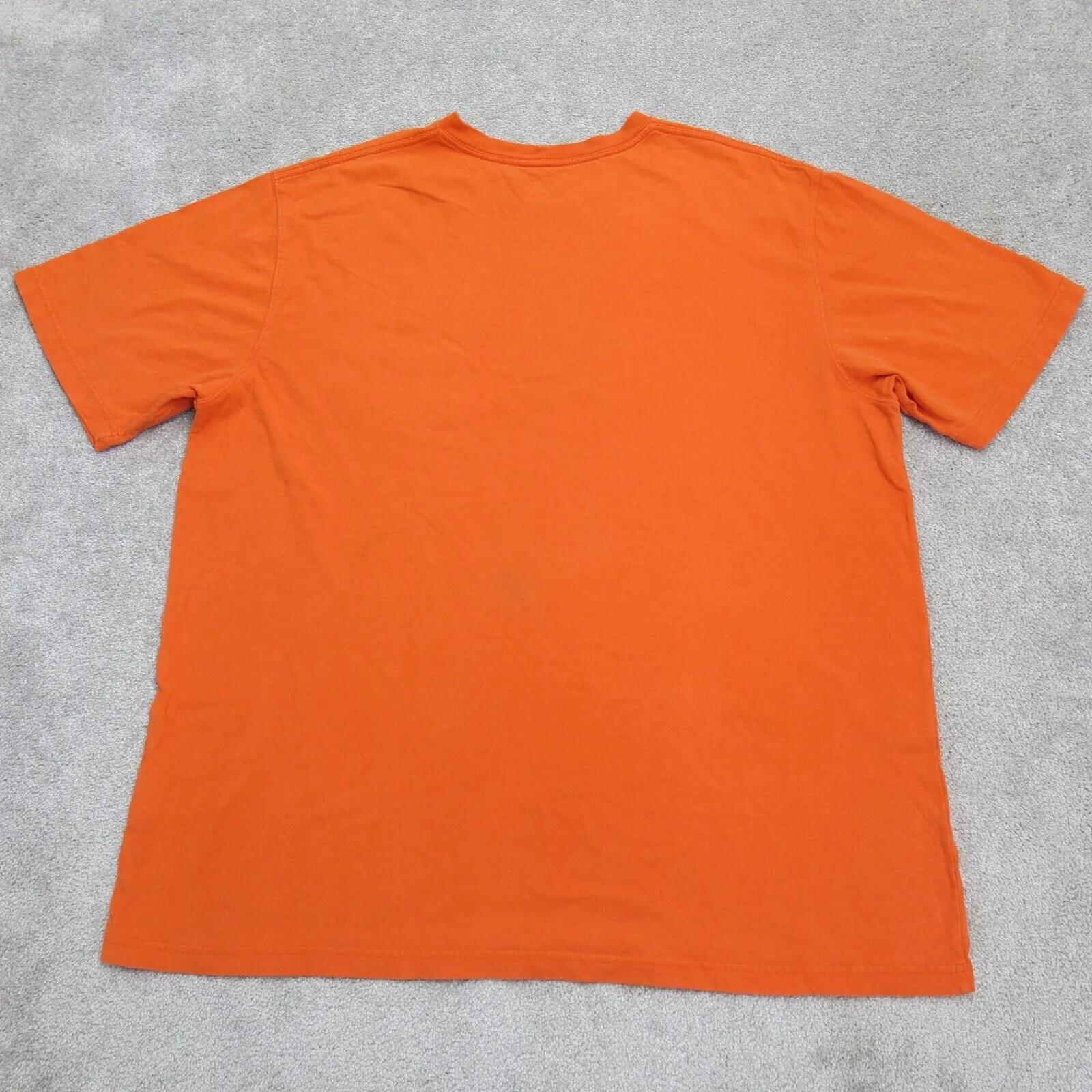 Carhartt Mens Crew Neck T Shirt Short Sleeves Original Fit Orange Size XL