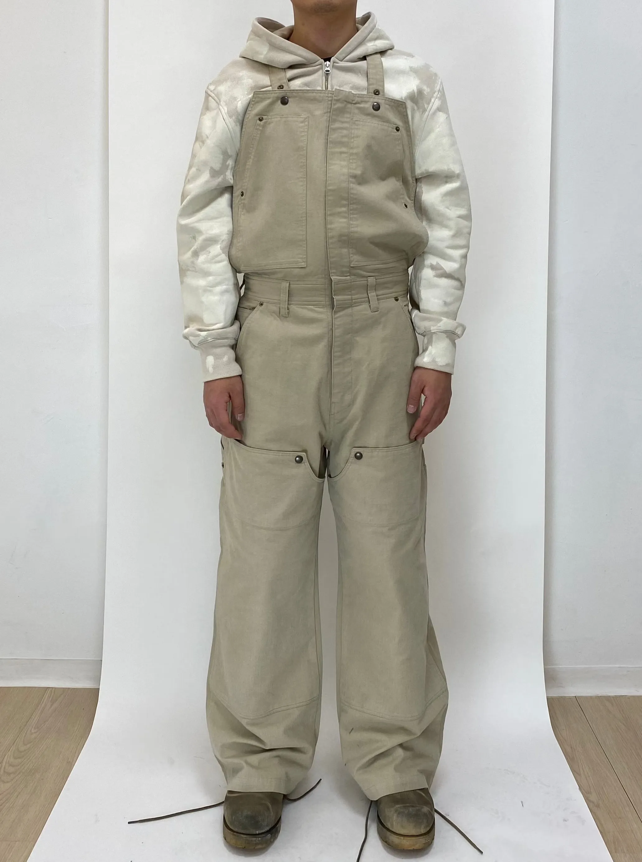 Changable Pocket Overall Beige