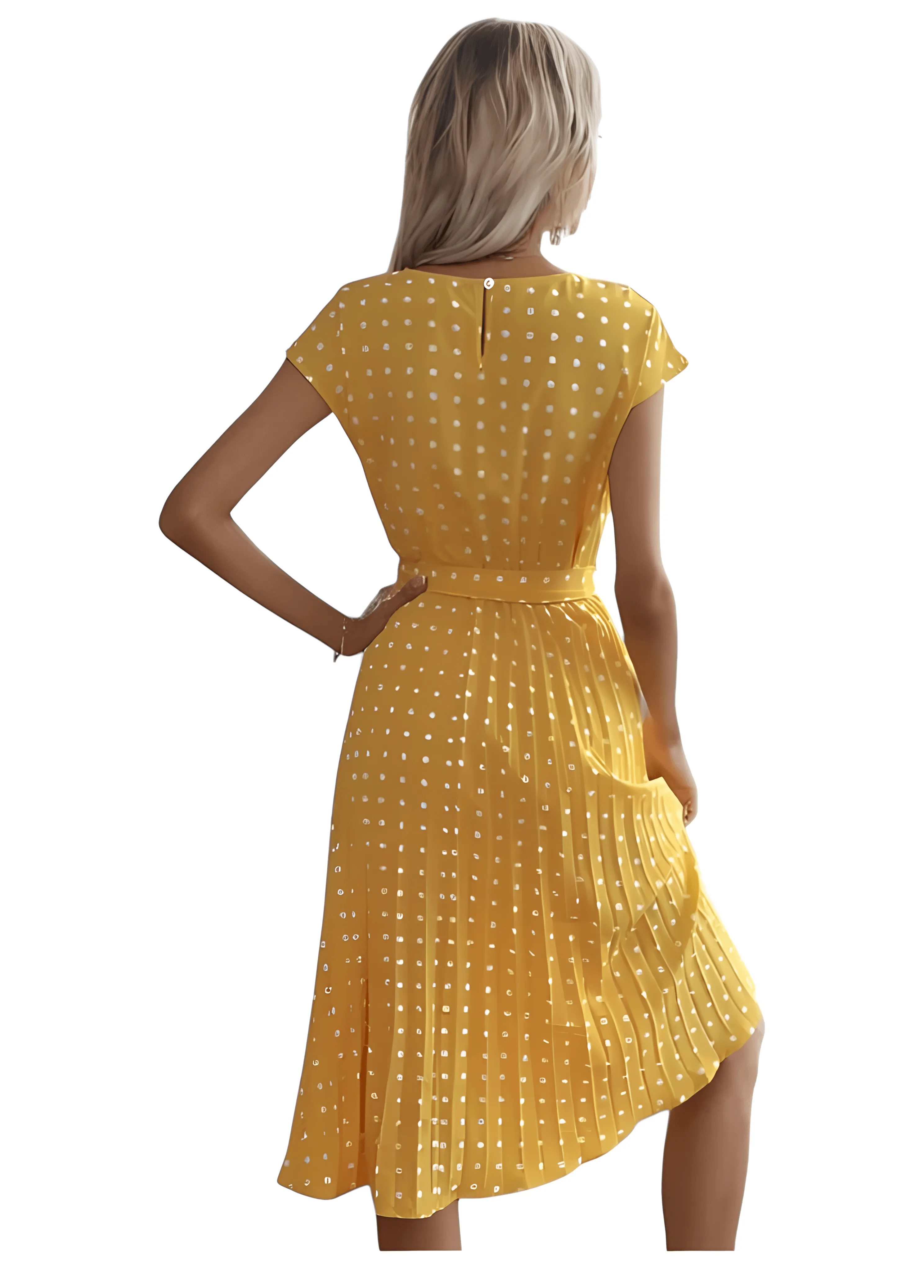 Chic Elegance Round Neck Knee-Length Dress