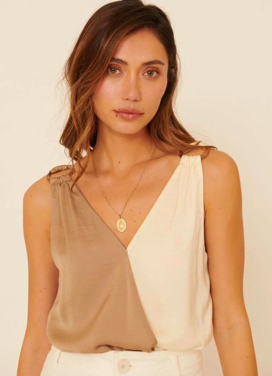 Coffee n Cream Colorblock Bodysuit