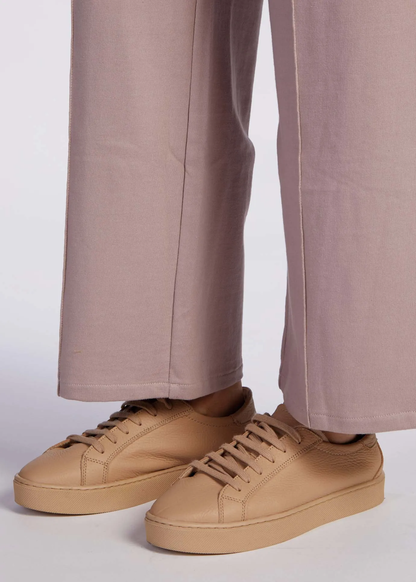Cotton Loose Fit Joggers Dusky Lilac - Final Sale
