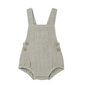 Cotton Muslin Robin Overall - Moss