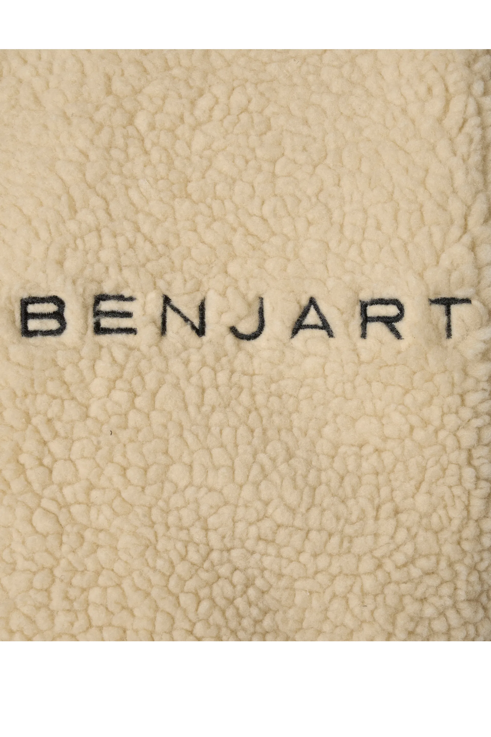 Cream Sherpa Zip Jacket