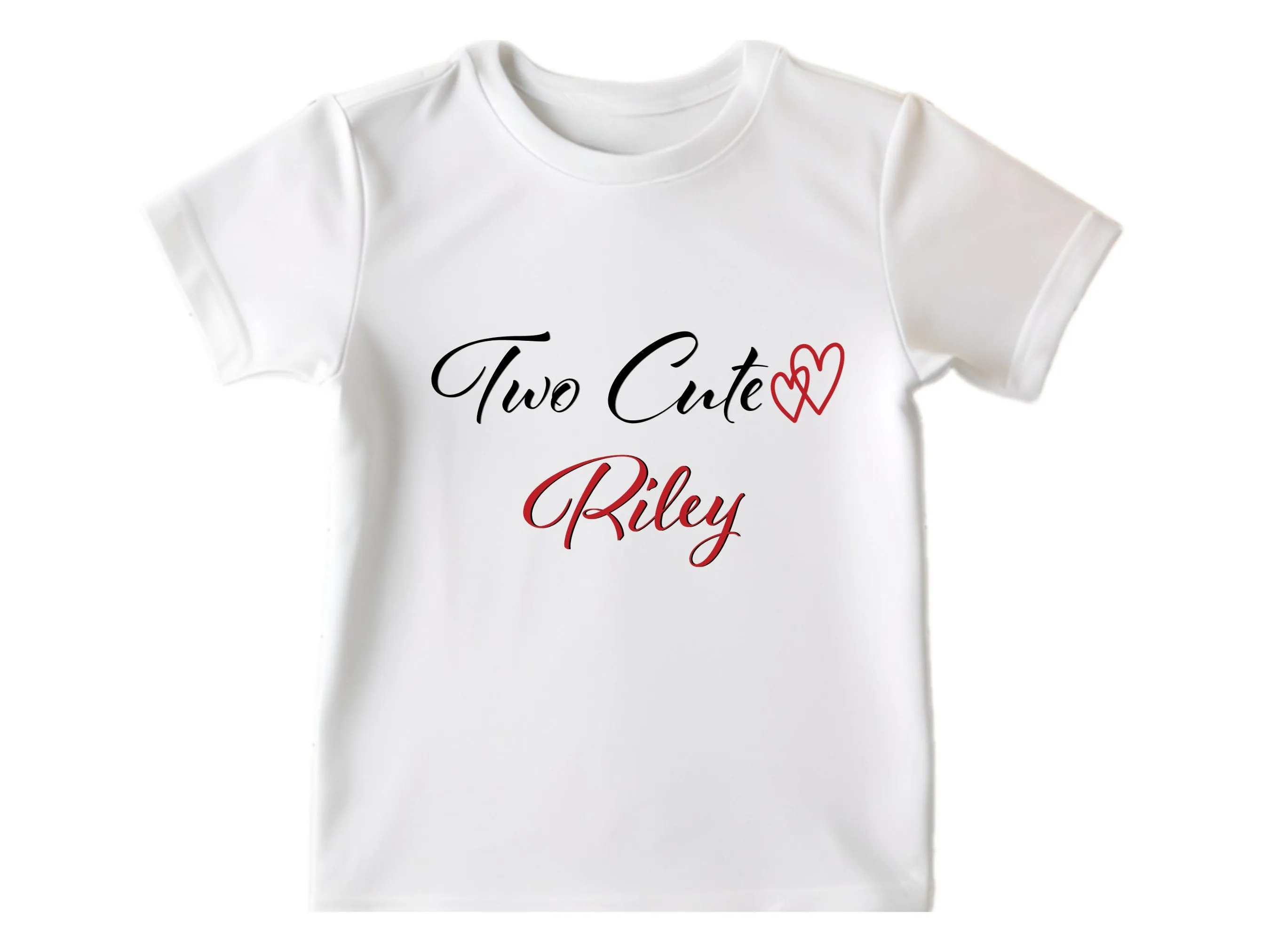 Custom Two Cute Birthday Bodysuit Gift Set for Baby Girls
