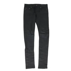 D02 Black Wax Skinny Jeans