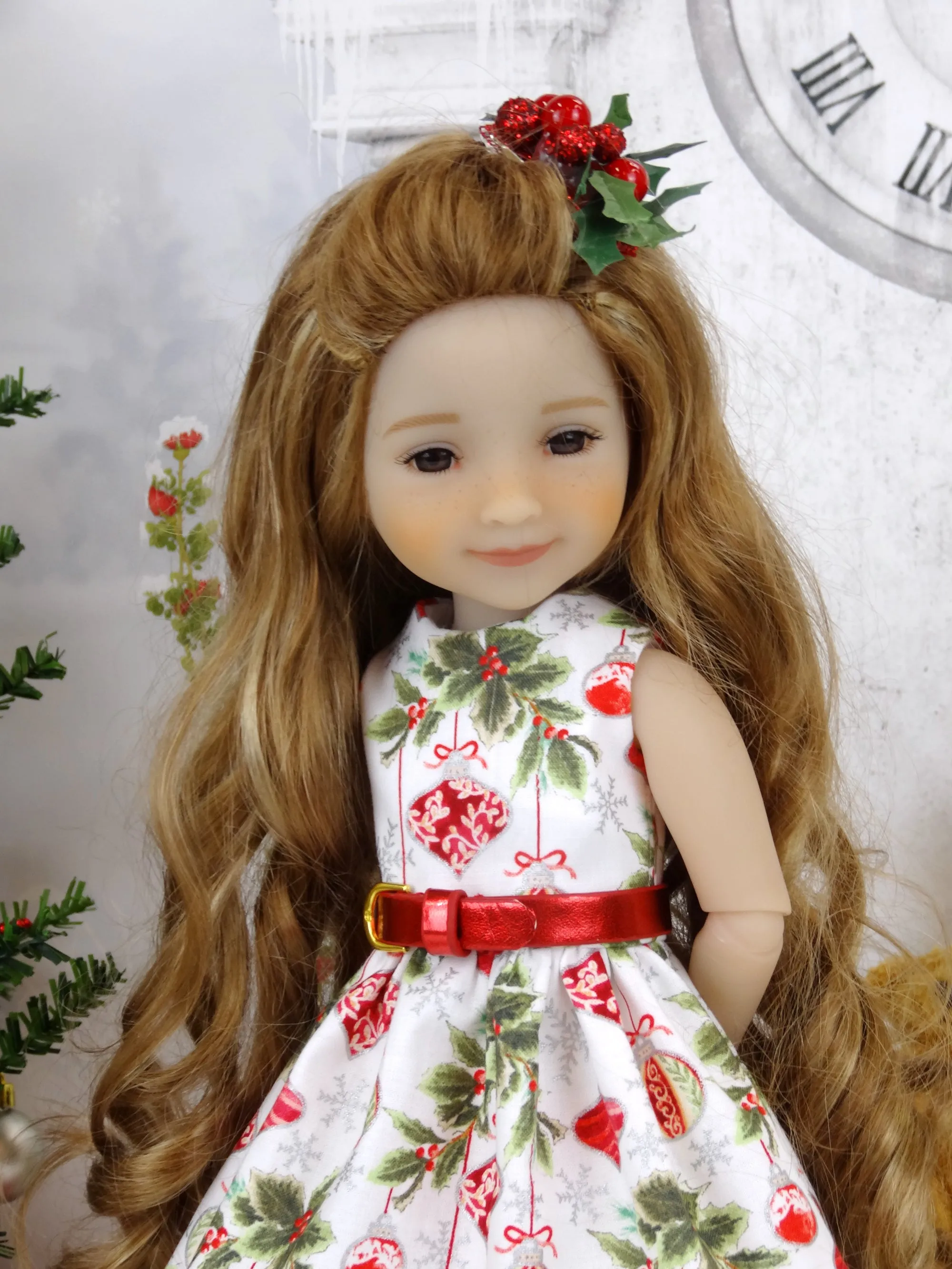 Delicate Ornaments - dress and sweater with shoes for Ruby Red Fashion Friends doll