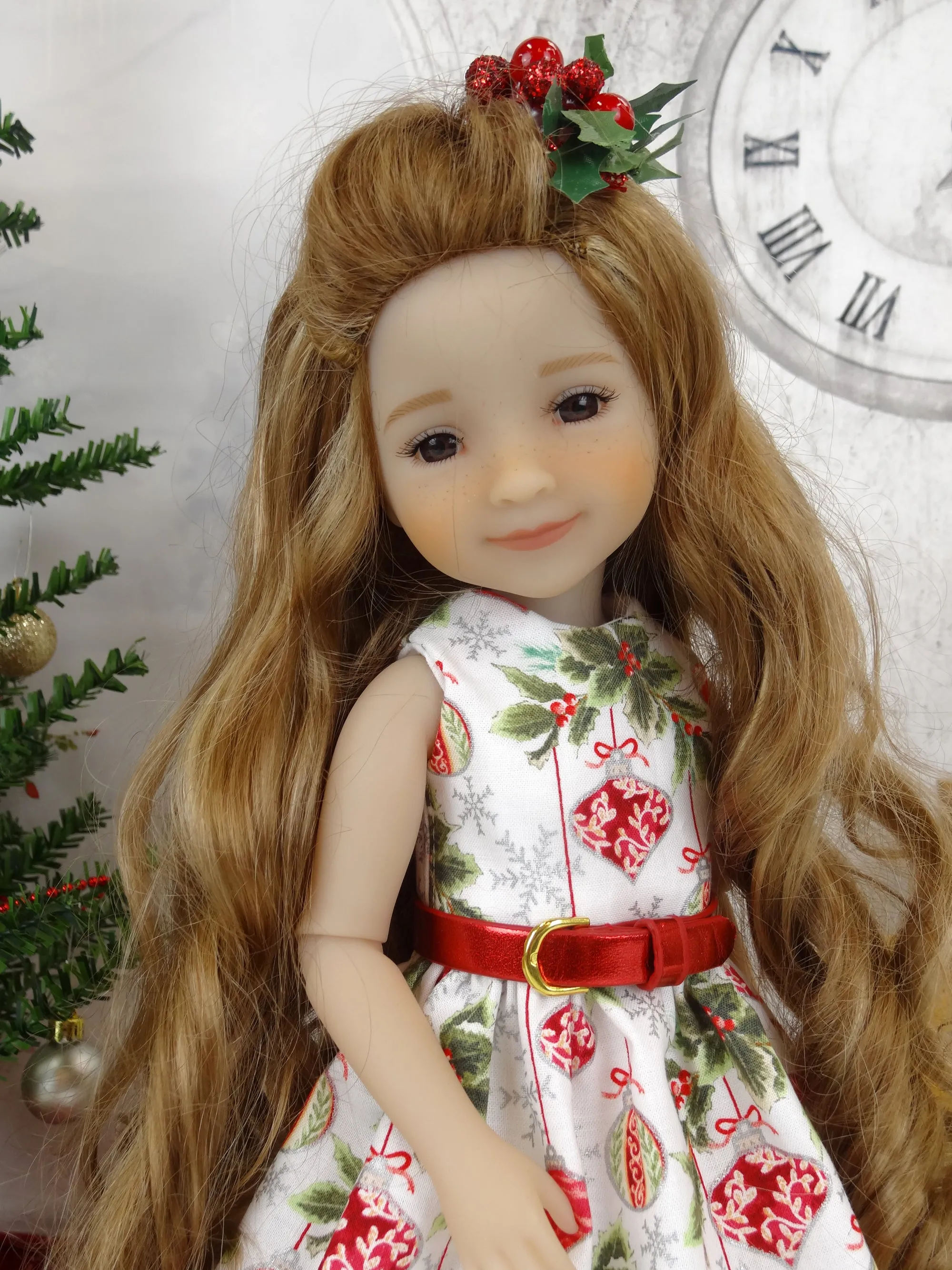 Delicate Ornaments - dress and sweater with shoes for Ruby Red Fashion Friends doll
