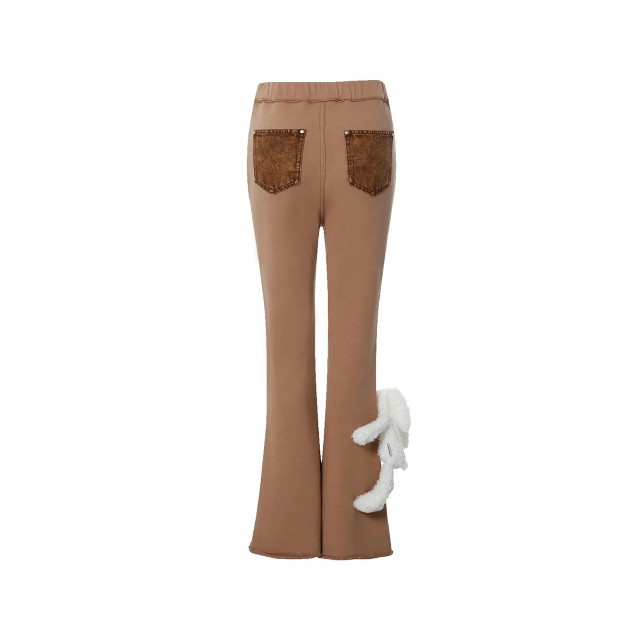 Doozoo Patch Curve Jeans in Brown