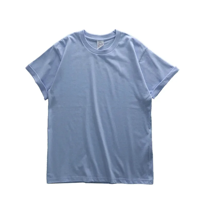 Dukeen Oversized Summer T Shirts for Men-280gsm Cotton Plain Short Sleeve Top