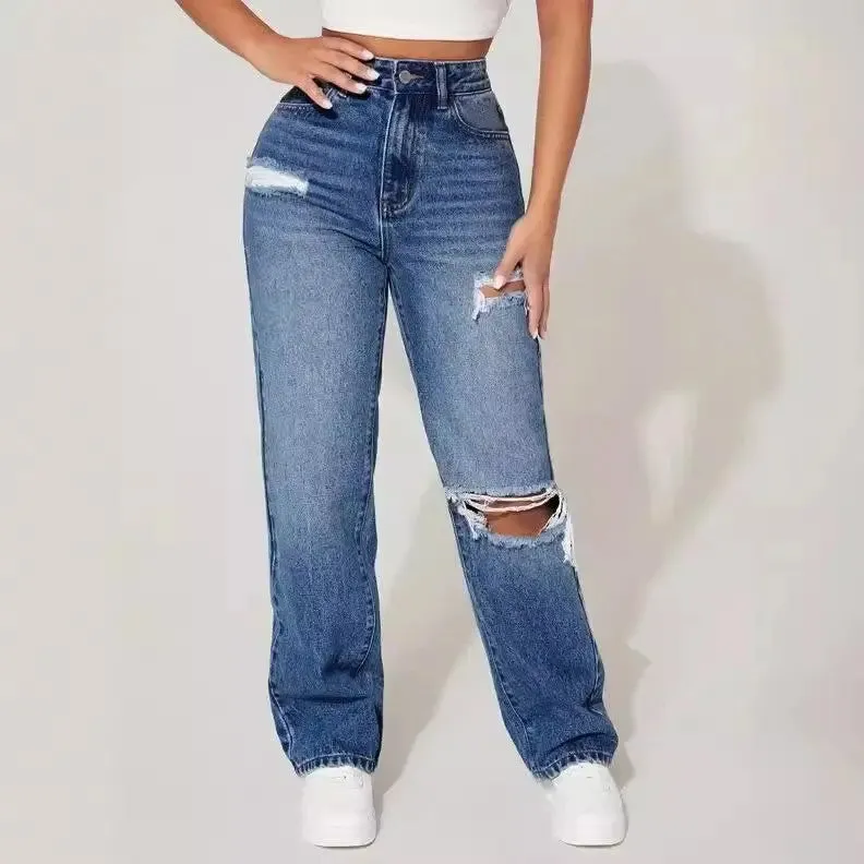 European Ripped Jeans