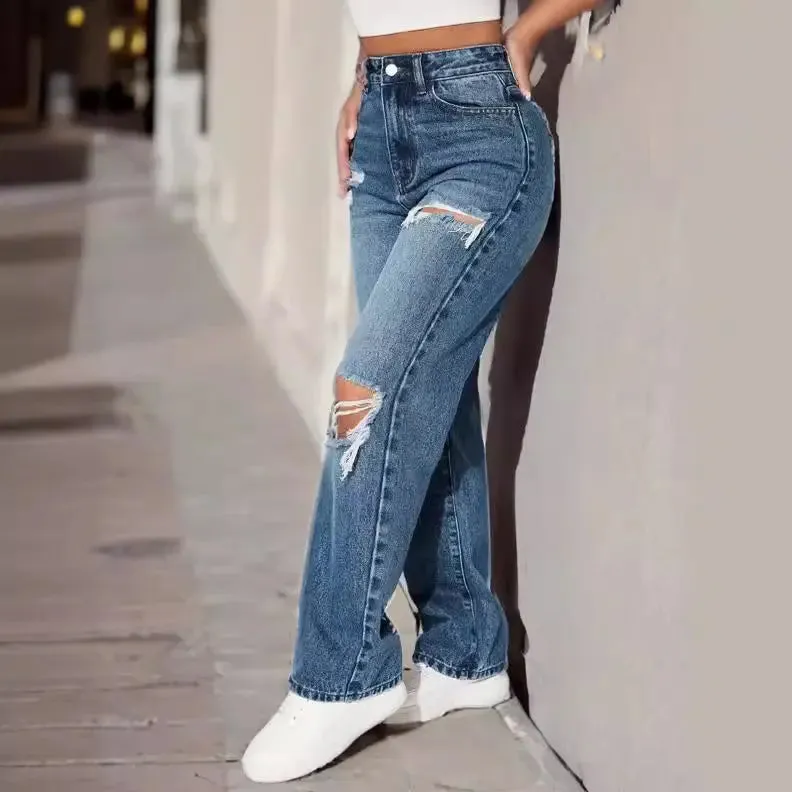 European Ripped Jeans