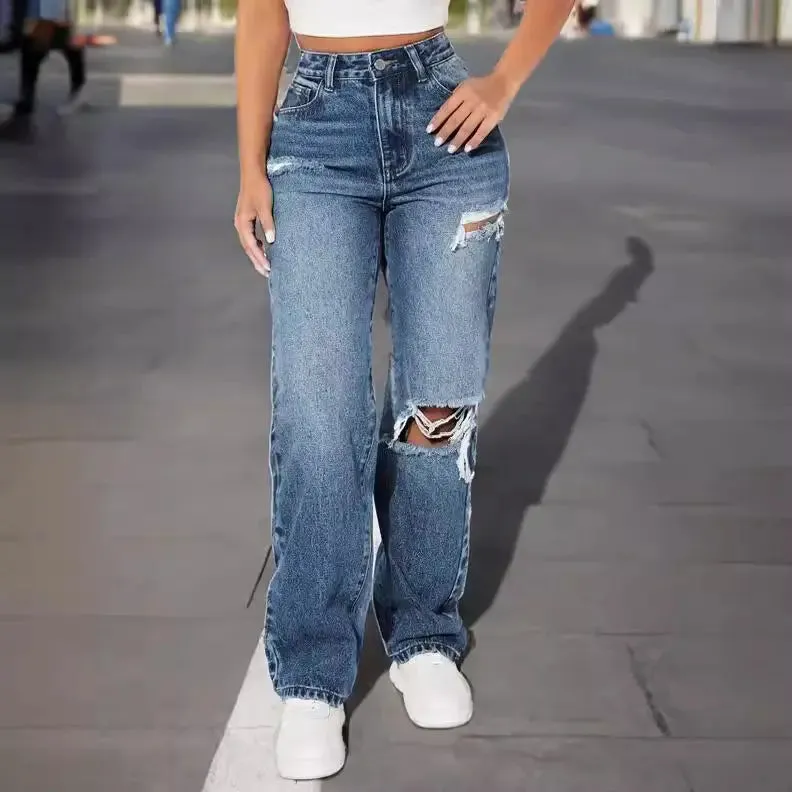 European Ripped Jeans