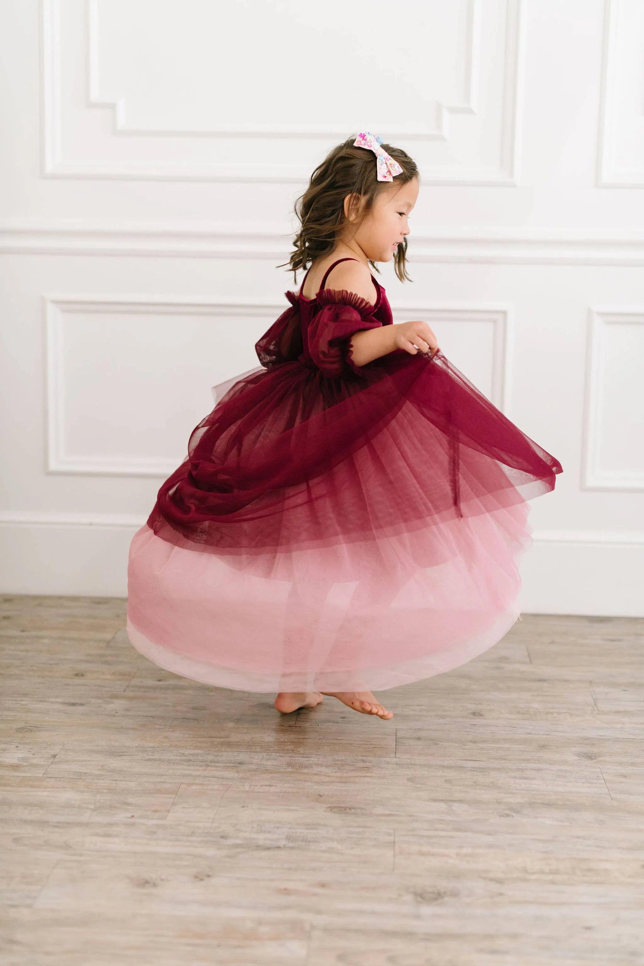 Everly Dress in Plum Ombre| Special Occasion