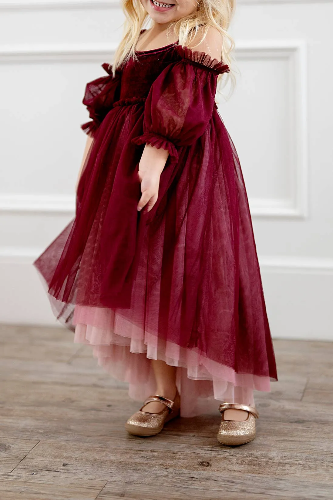 Everly Dress in Plum Ombre| Special Occasion