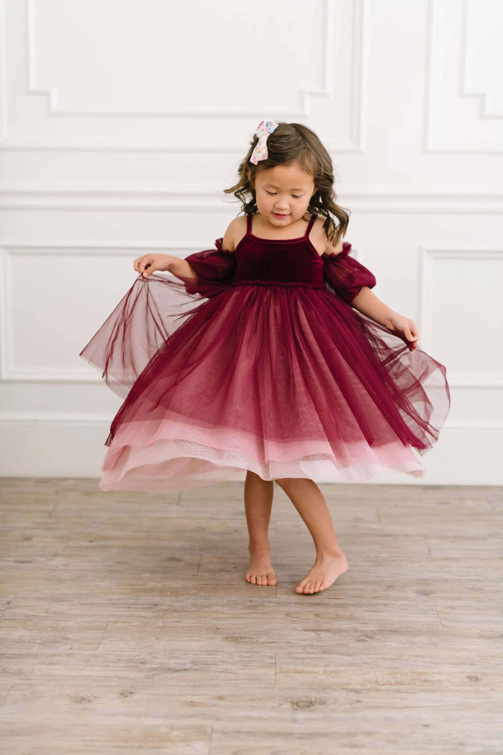 Everly Dress in Plum Ombre| Special Occasion