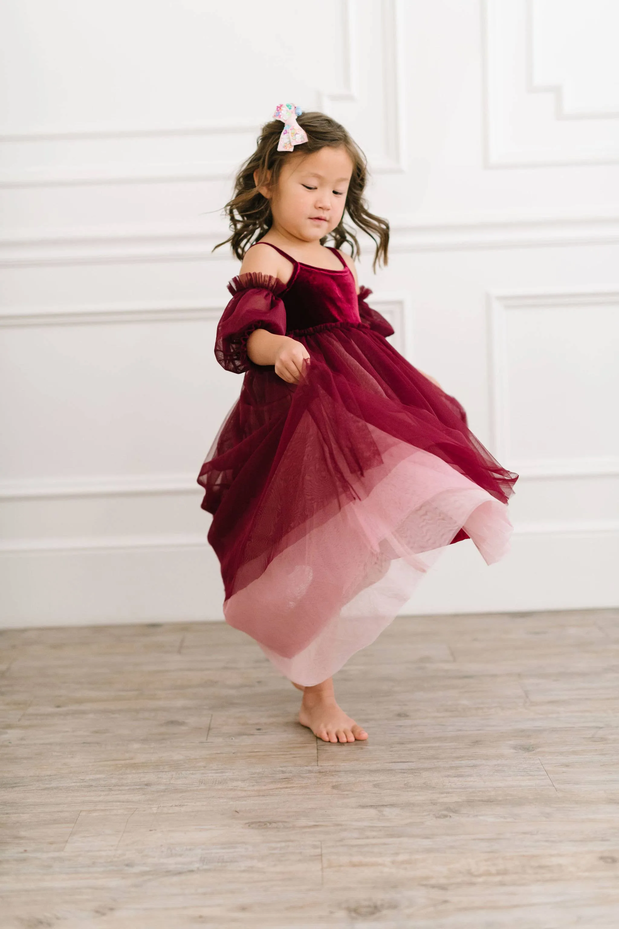 Everly Dress in Plum Ombre| Special Occasion