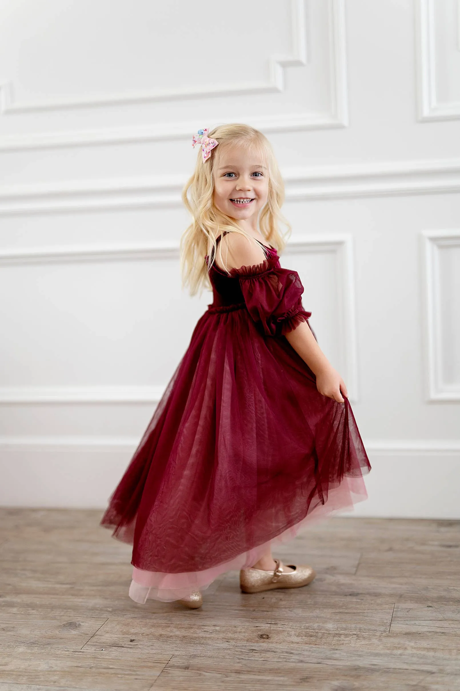 Everly Dress in Plum Ombre| Special Occasion