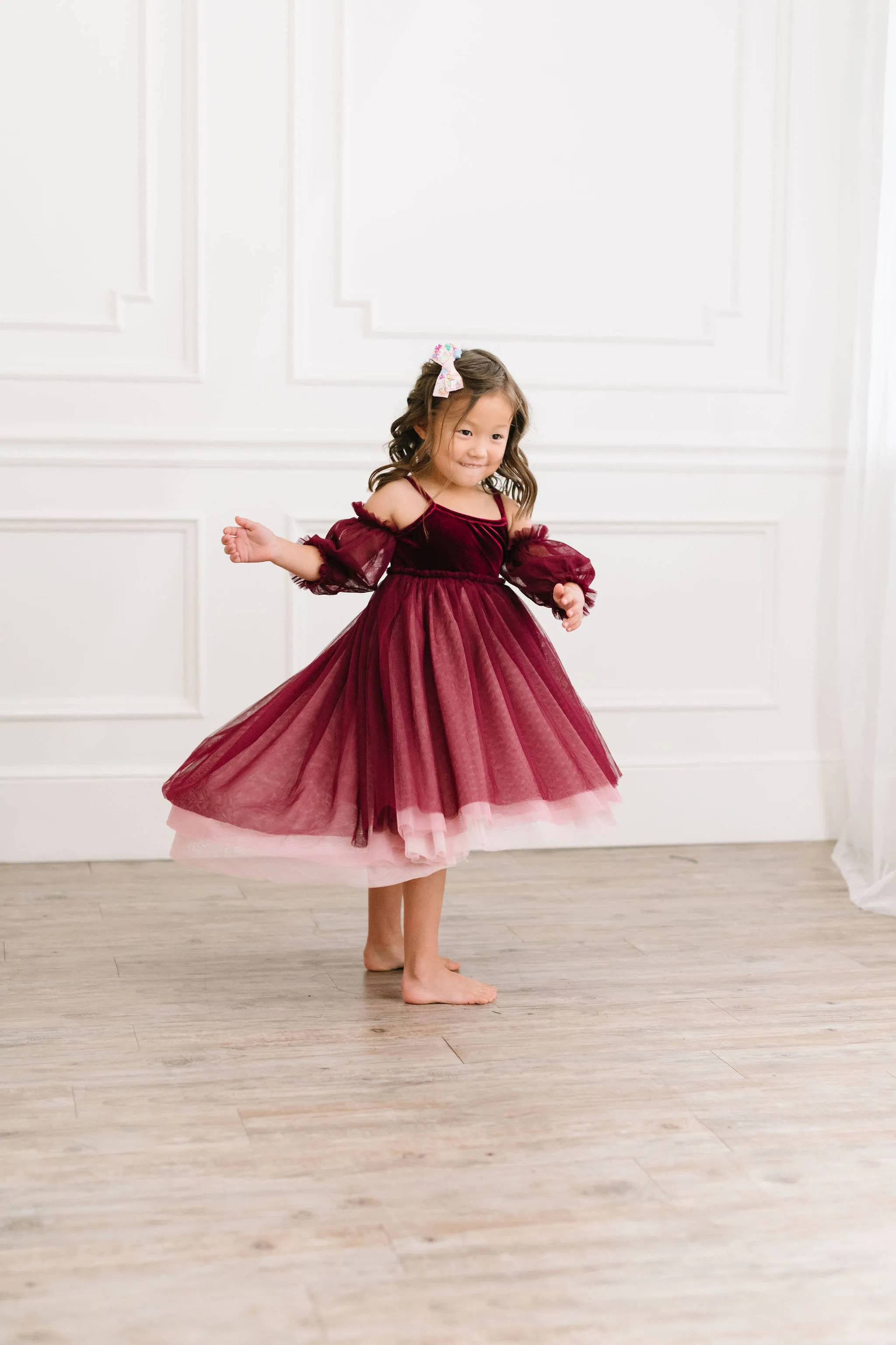 Everly Dress in Plum Ombre| Special Occasion