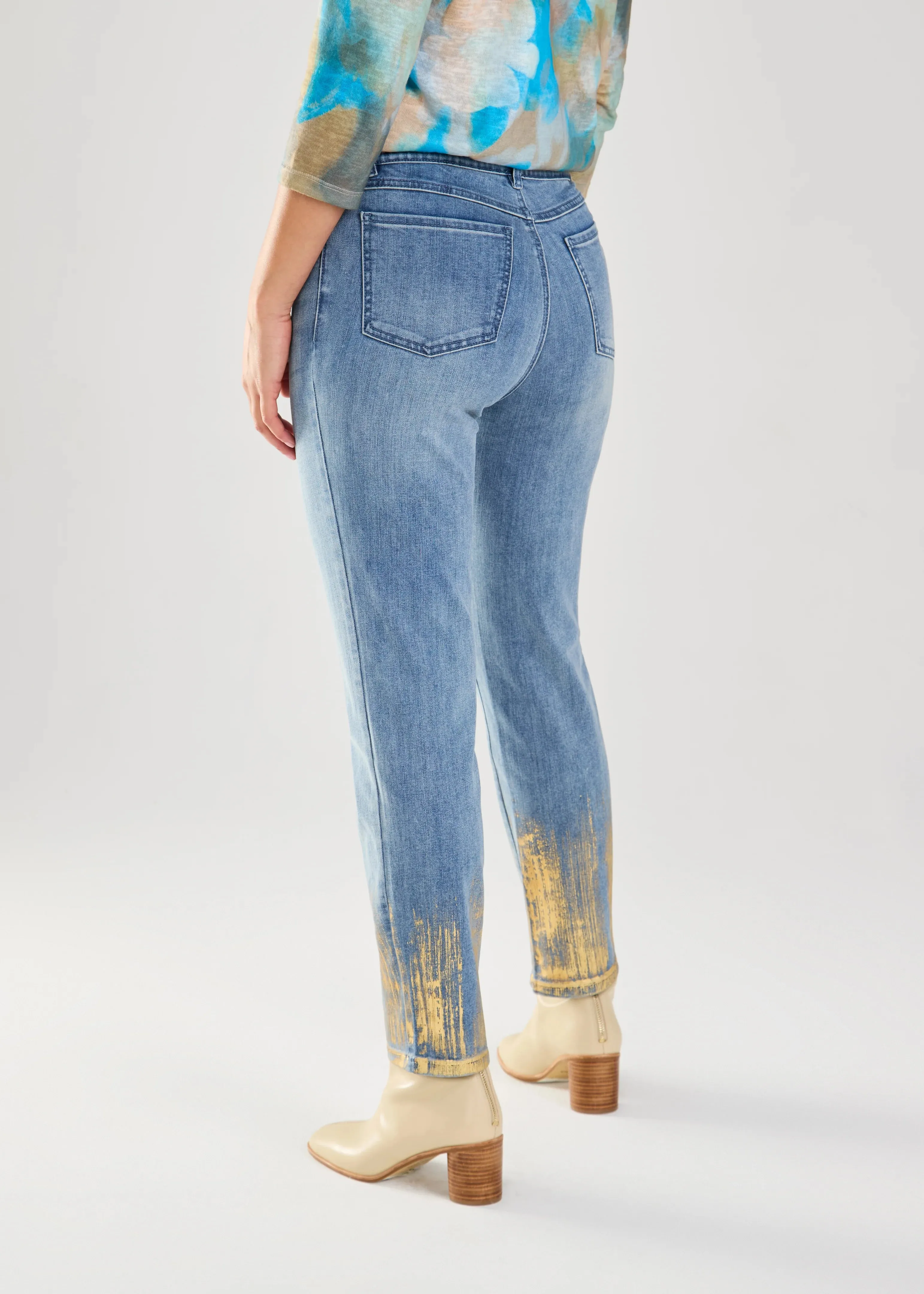 FDJ Pull-On Pencil Ankle Denim