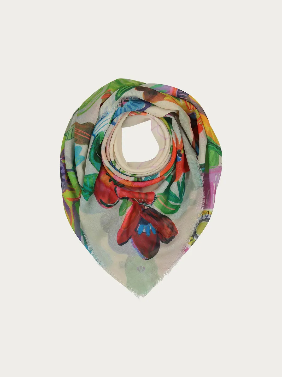 Fraas Sustainability Edition - Scarf With Flower Design