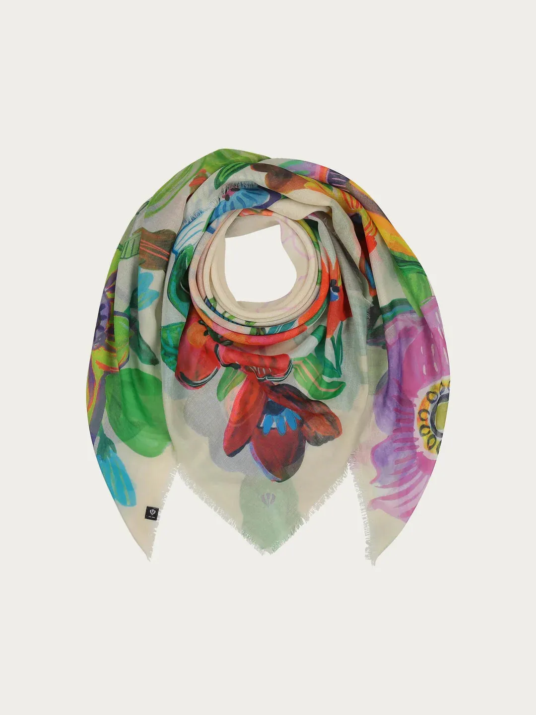 Fraas Sustainability Edition - Scarf With Flower Design