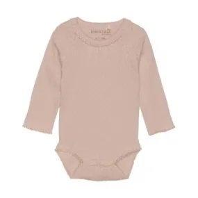 Girls Pink Bodysuit Pointelle | 24m