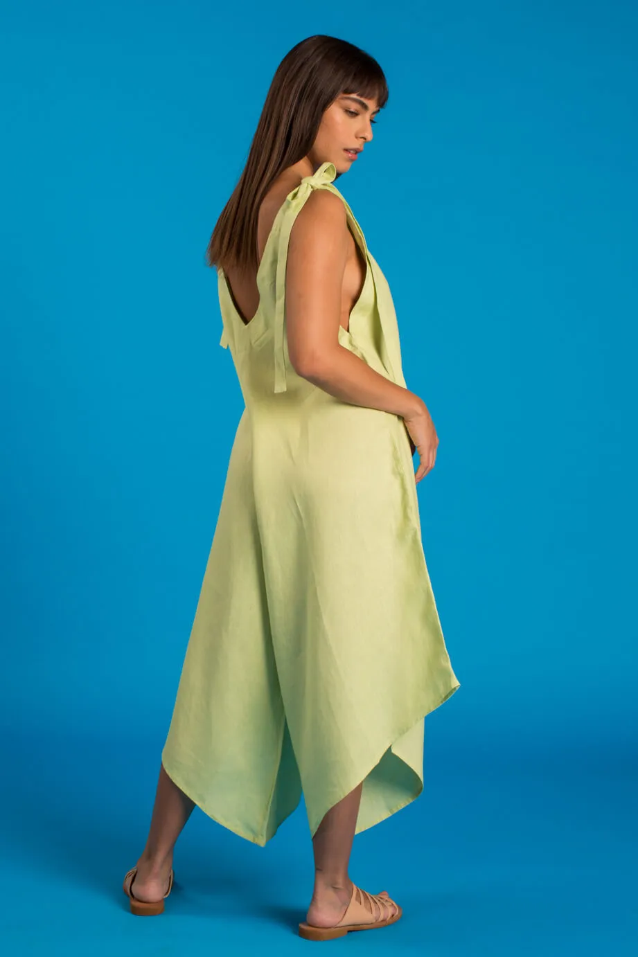 GRANADINA Linen Jumper - Pistachio