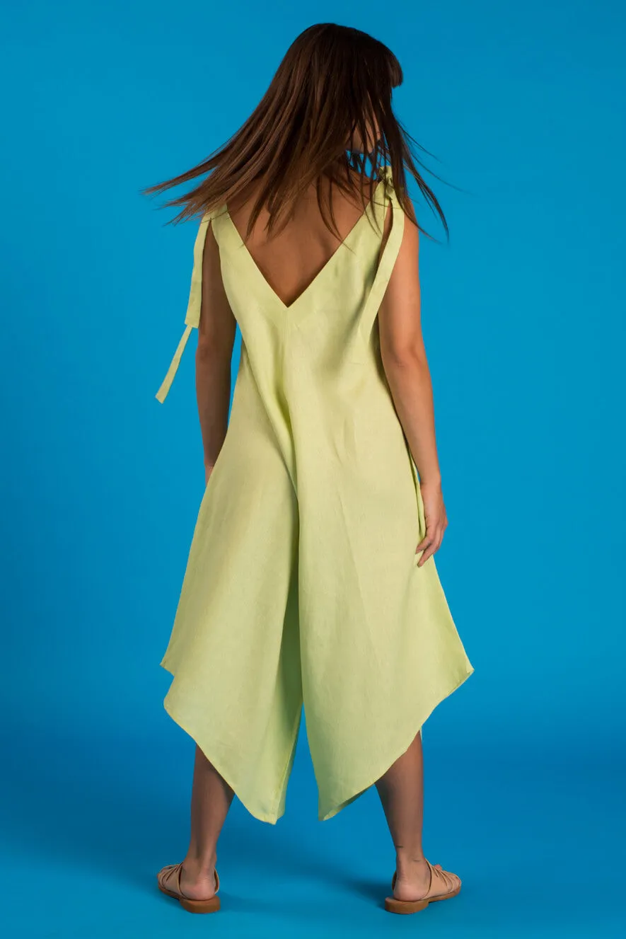 GRANADINA Linen Jumper - Pistachio
