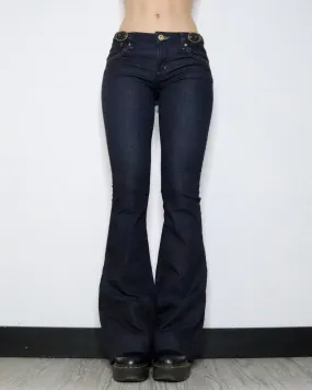Guess Dark Wash Flare Jeans (S-M) 