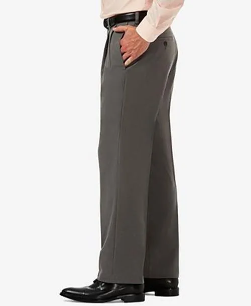 Haggar Men's Cool 18 Pro Dress Pants - Heather Grey 40 x 32