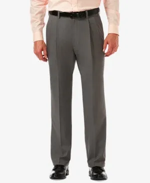 Haggar Men's Cool 18 Pro Dress Pants - Heather Grey 40 x 32