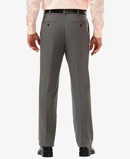 Haggar Men's Cool 18 Pro Dress Pants - Heather Grey 40 x 32